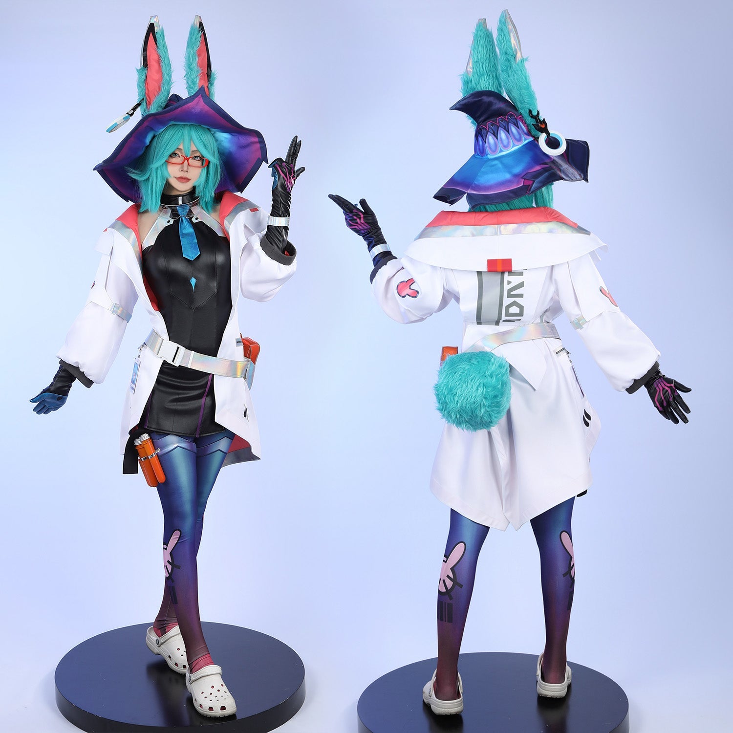 LOL Battle Bunny Aurora Full Set Outfit Female Cosplay Costumes