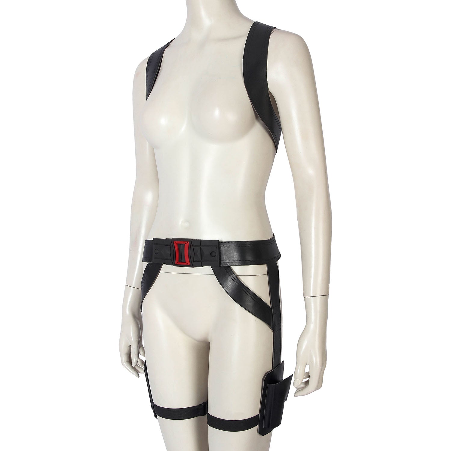 Black Widow Natasha Romanoff White Suit Jumpsuit with Accessories Cosplay Costumes