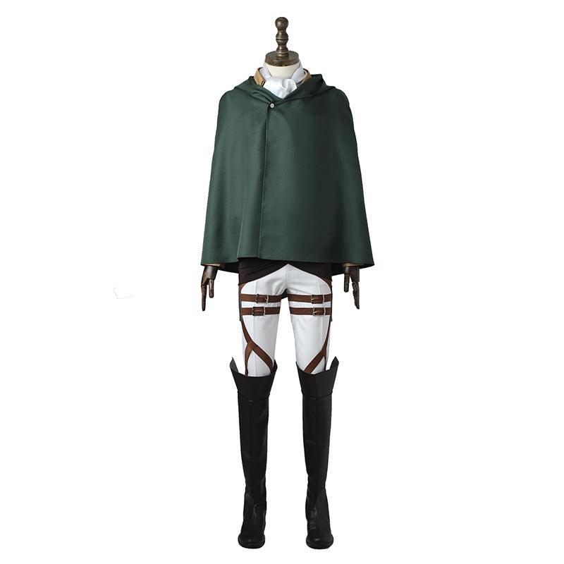 Attack on Titan Levi Ackerman Survey Corps Uniform Set Cosplay Costume